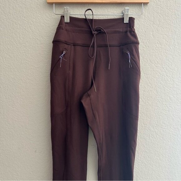 Aerie OFFLINE Warmup Brown Pocket Legging  Size Small Hiker Chic Athleisure - Picture 4 of 8